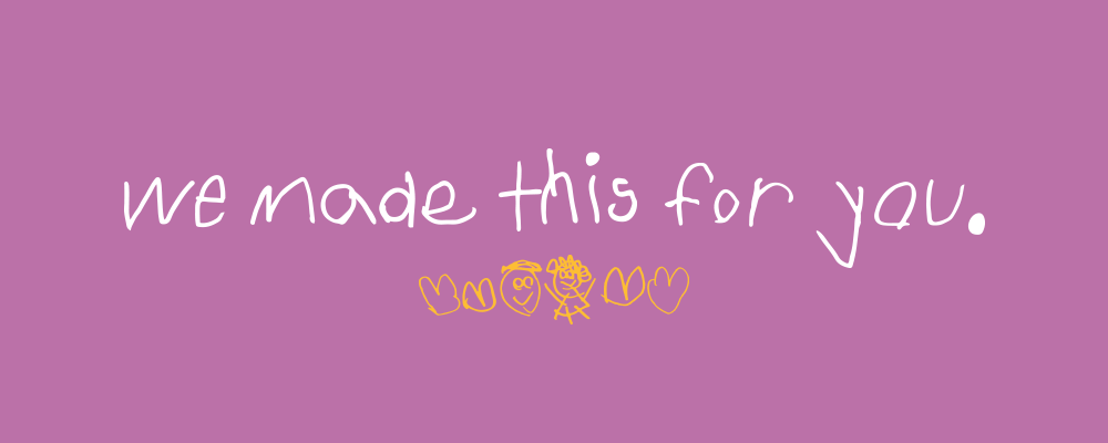 Footer banner reading 'we made this for you' with the Exploding Kittens logo