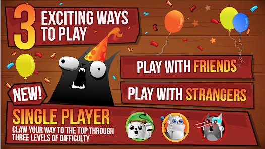 Three exciting ways to play banner: friends, strangers, or single player