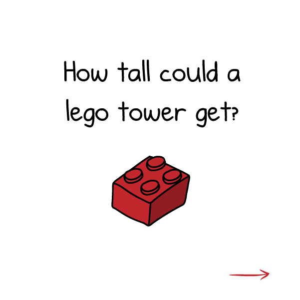 How tall could a LEGO tower get? 