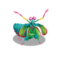 Mantis cartoon character