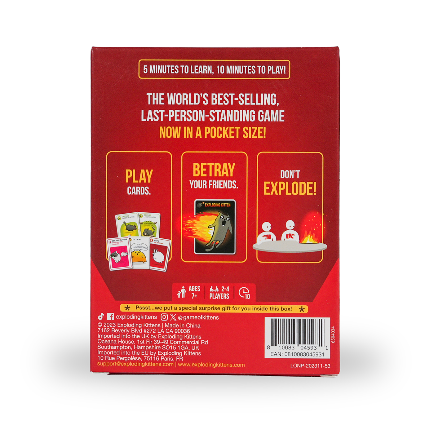 Exploding Kittens Original: Grab & Game Edition