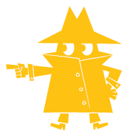 Yellow spy character in a trench coat from Don't Get Got