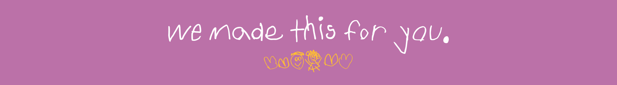 Footer banner reading 'we made this for you' with the Exploding Kittens logo