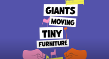 Giants Moving Tiny Furniture