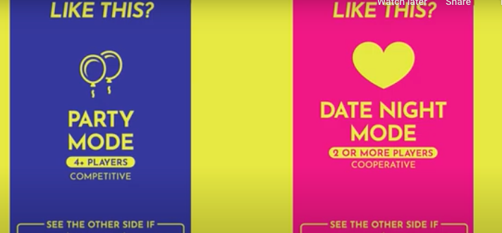 Party Mode and Date Night Mode comparison banner 