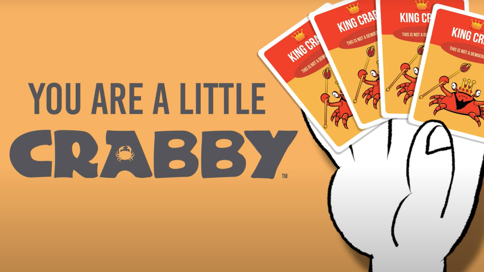 You are a little Crabby step with King of cards being held 