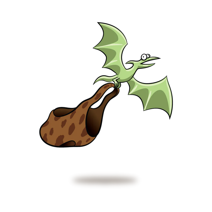 Winged dragon creature swooping down