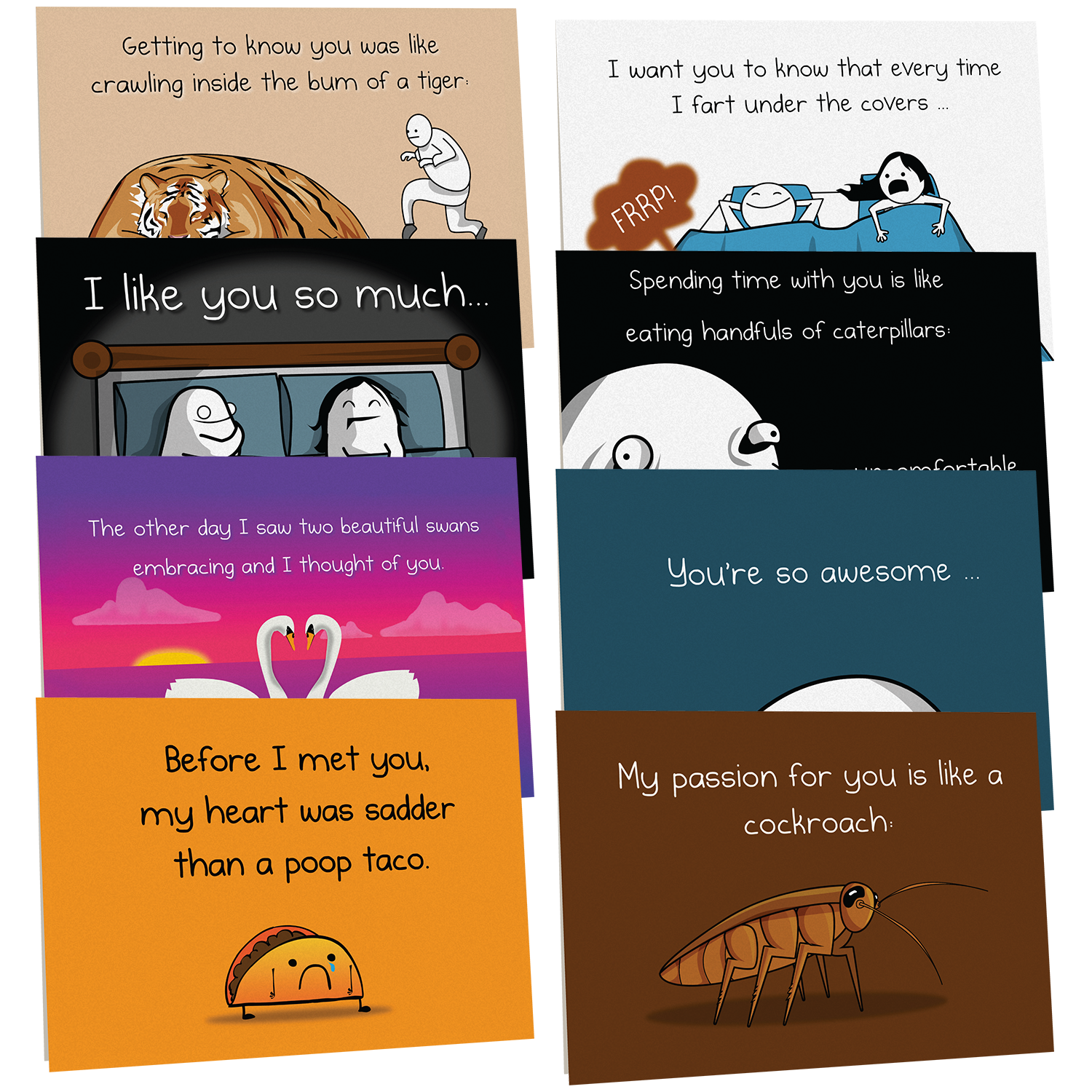 NSFW Love & Friendship Cards Vol. B - 8 pack