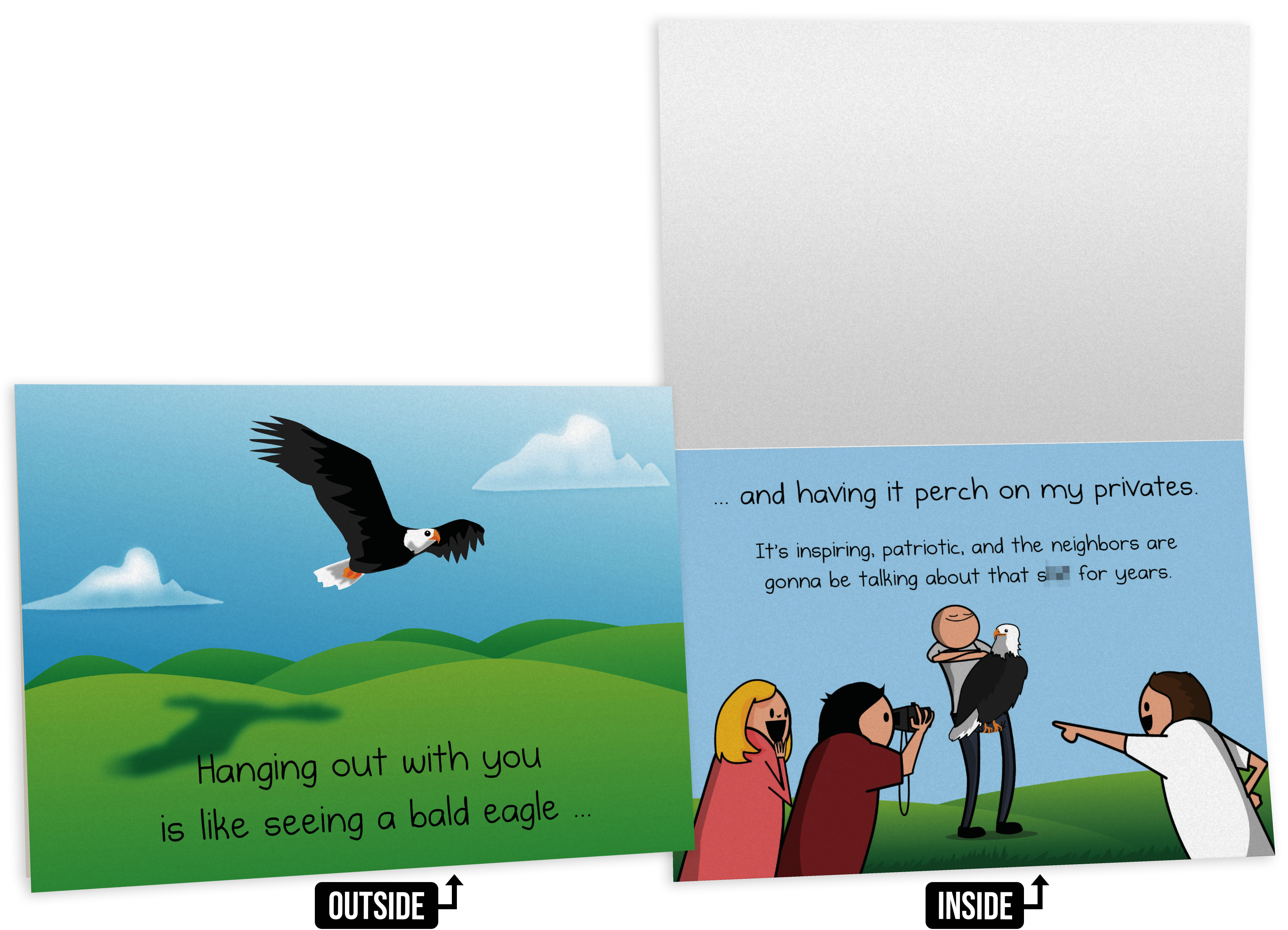 Bald Eagle - NSFW Friendship Card 