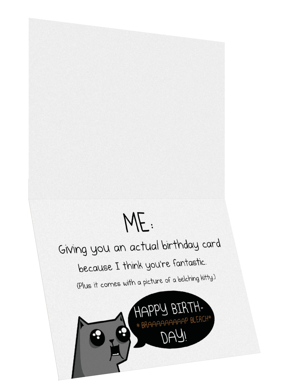 Facebook Kitty - Birthday Card