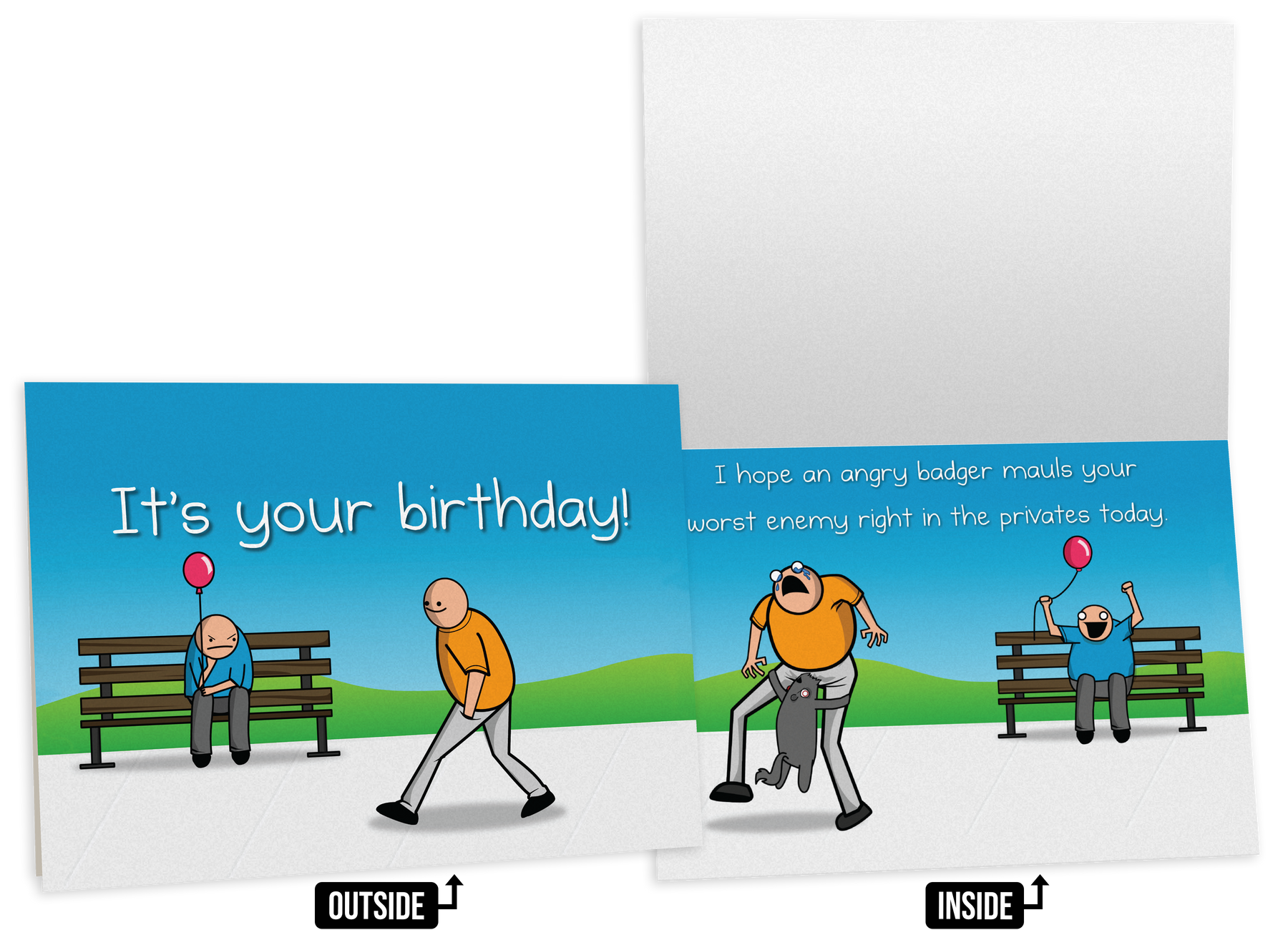 Badger - NSFW Birthday Greeting Card