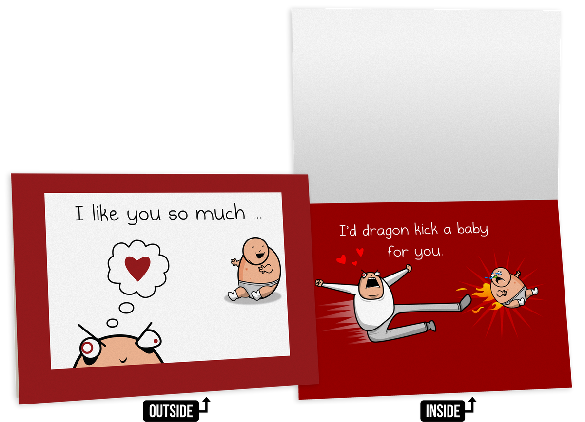 Baby Kick - NSFW Love & Friendship Greeting Card