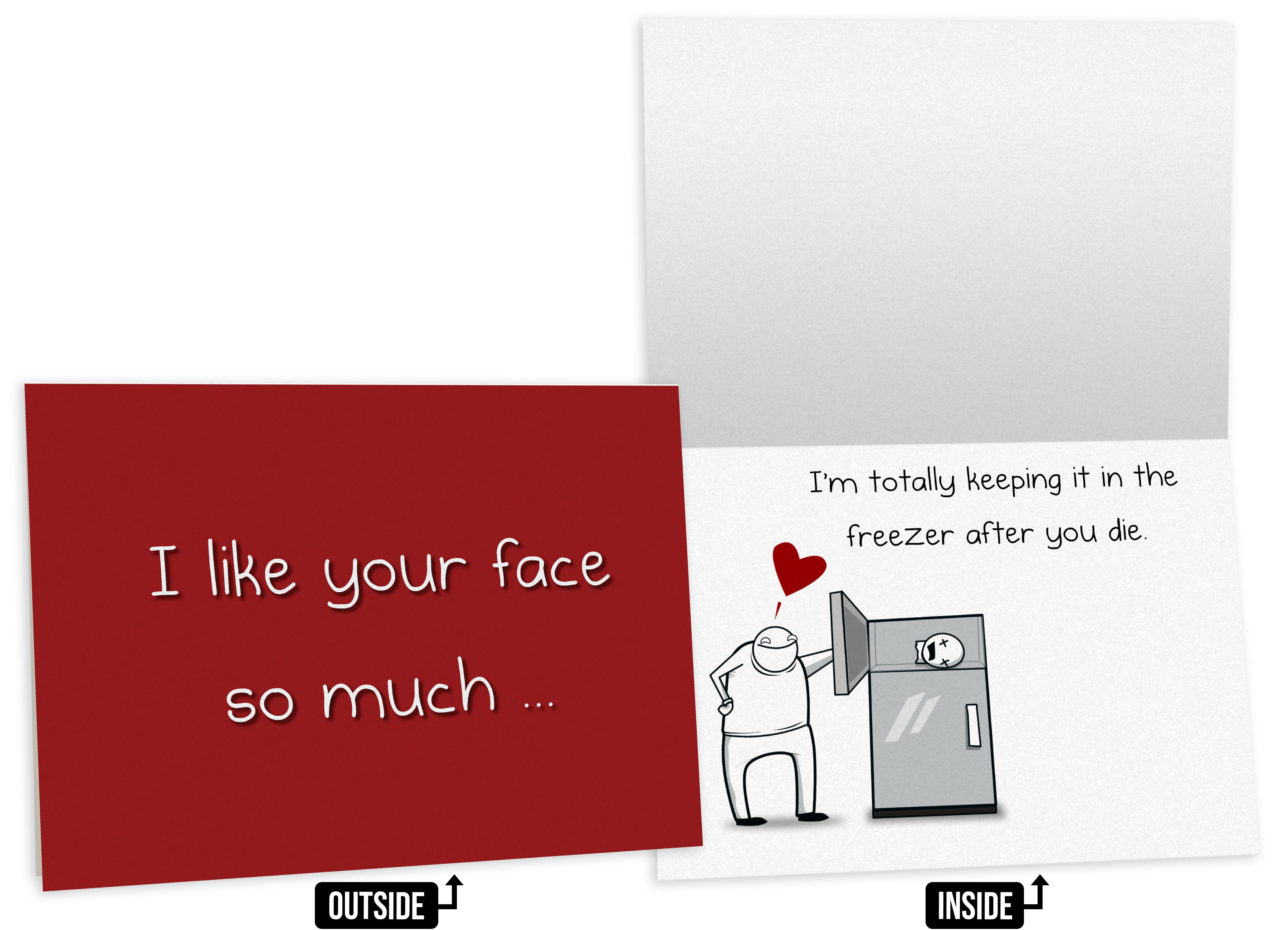Face Freezer - NSFW Love & Friendship Greeting Card 