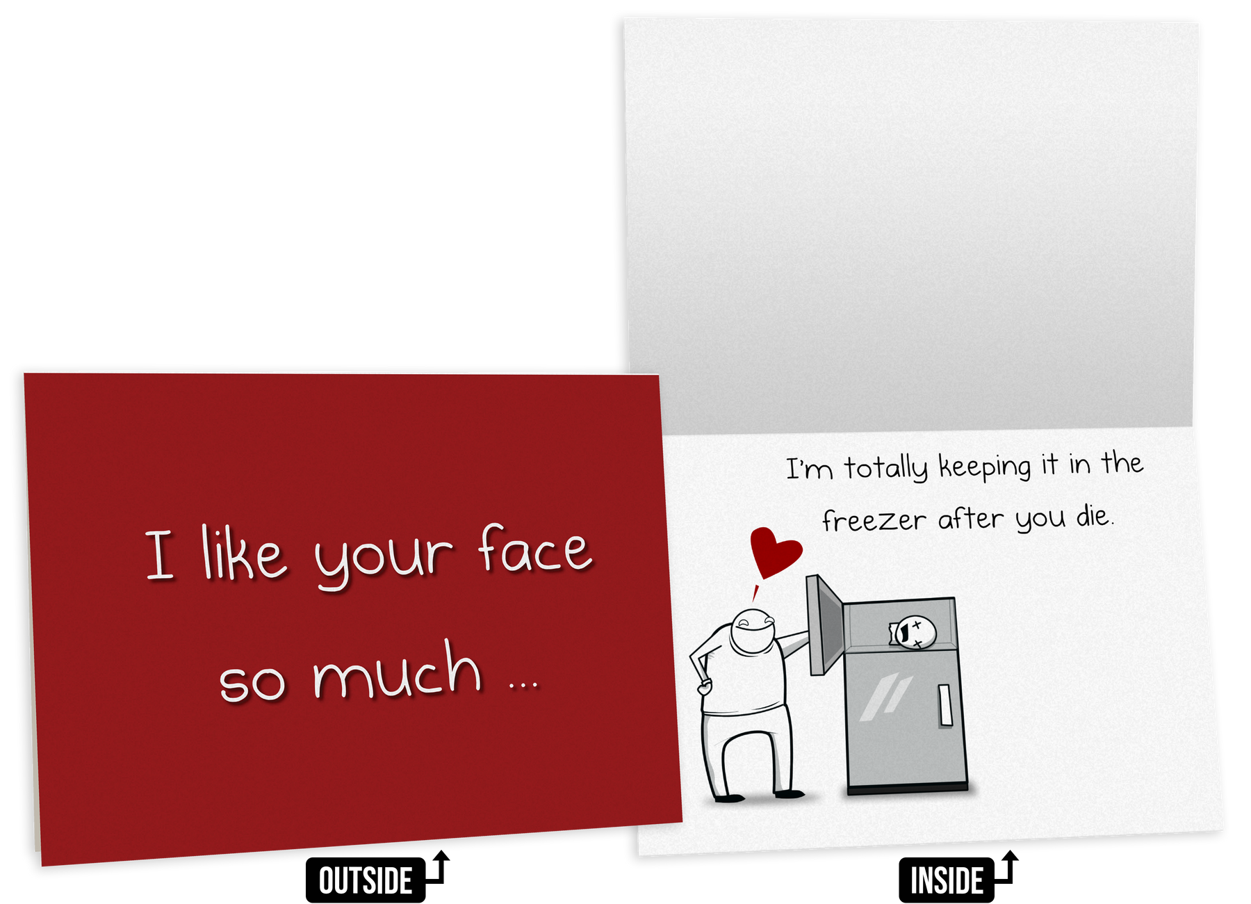 Face Freezer - NSFW Love & Friendship Greeting Card