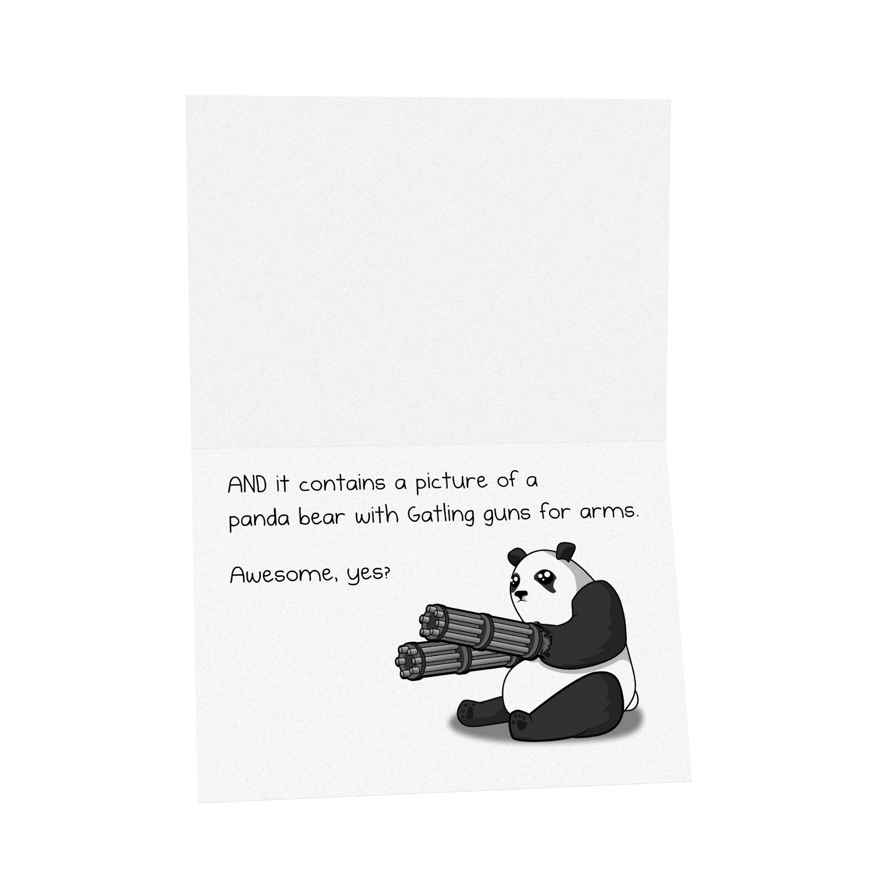 Facebook Panda - NSFW Birthday Greeting Card