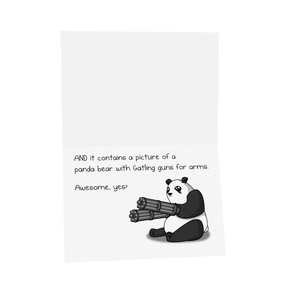 Facebook Panda - NSFW Birthday Greeting Card