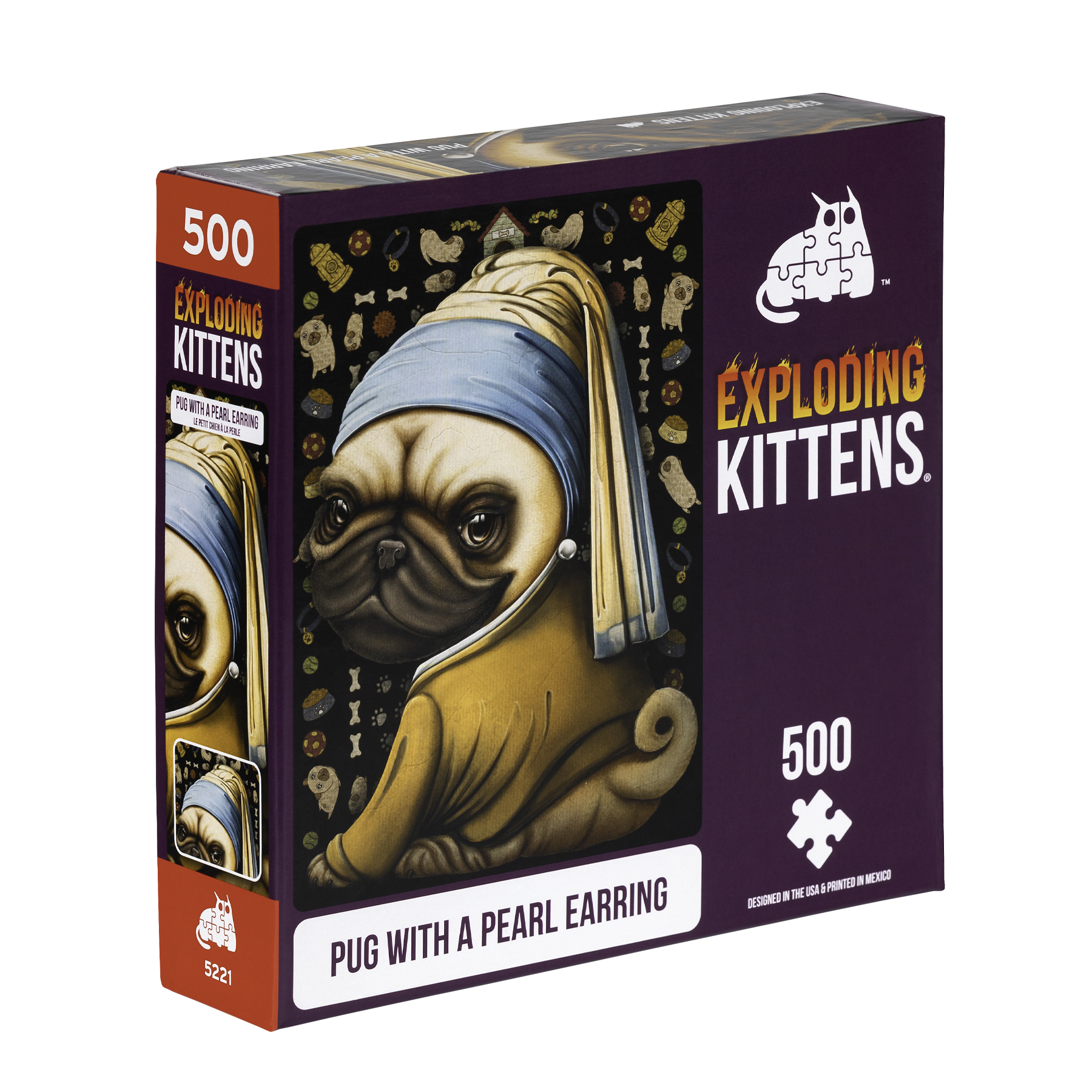 Pug with a Pearl Earring 