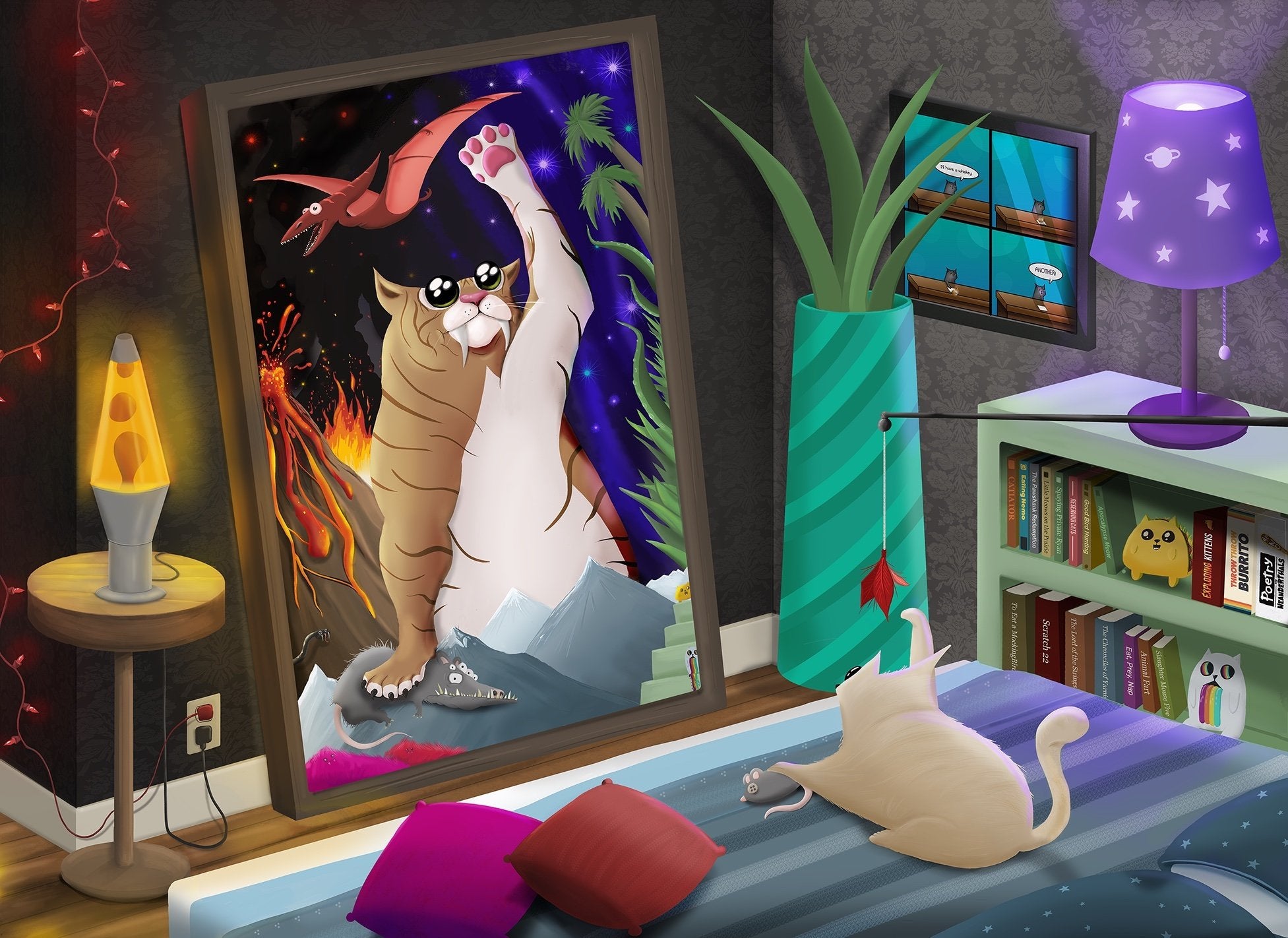 Cat in the Mirror (1000 Piece Puzzle) 